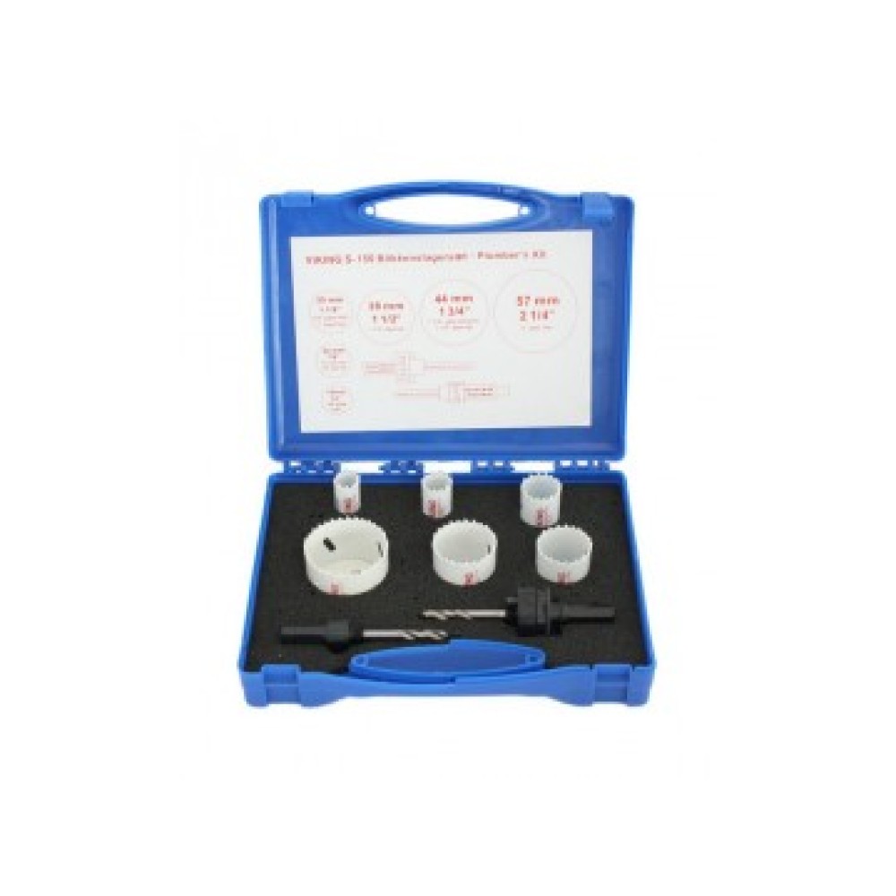 Körkivágó koronafúró készlet 8db-os Bi-Metál