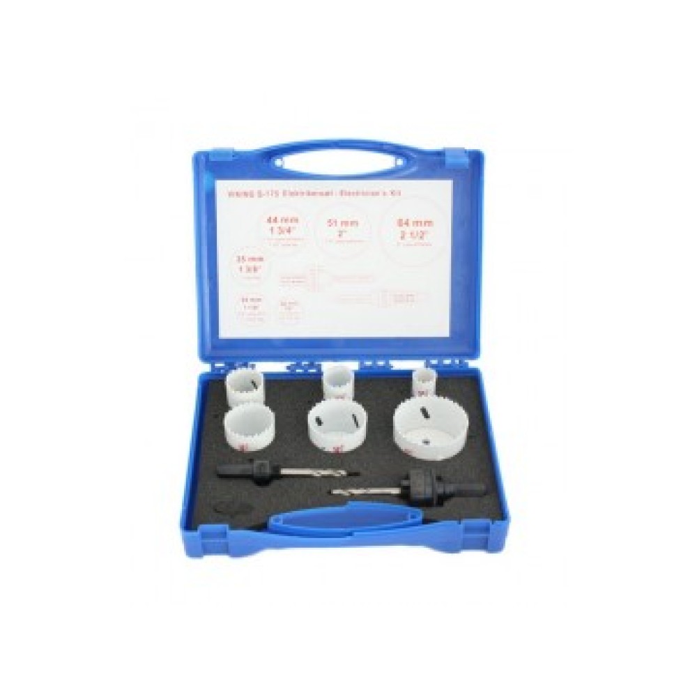 Körkivágó koronafúró készlet 8db-os Bi-Metál