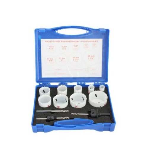 Körkivágó koronafúró készlet 11db-os Bi-Metál