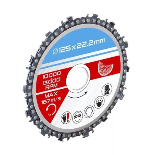 Lev favágó korong 125x22,2mm, fához 14T,