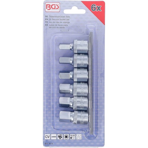 Olajleeresztő kulcs készlet 6 db-os BGS