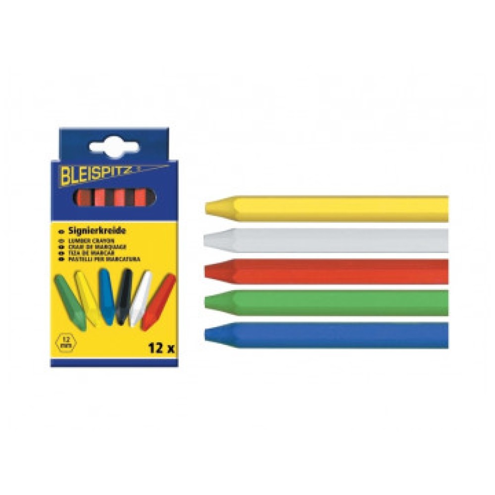 BLEISPITZ jelölőkréta sárga No.0150 12db/csom