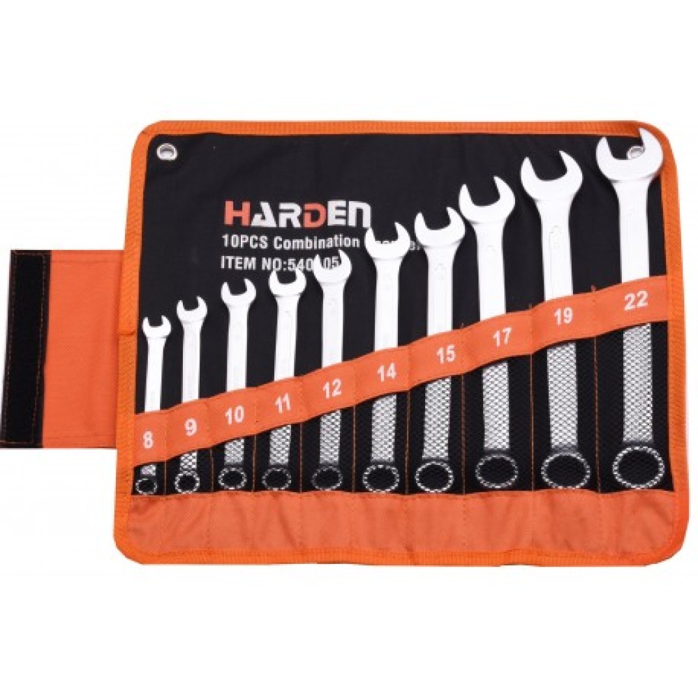 Csillag-villásk.készlet 8-22 10részes tasakos Cr-V