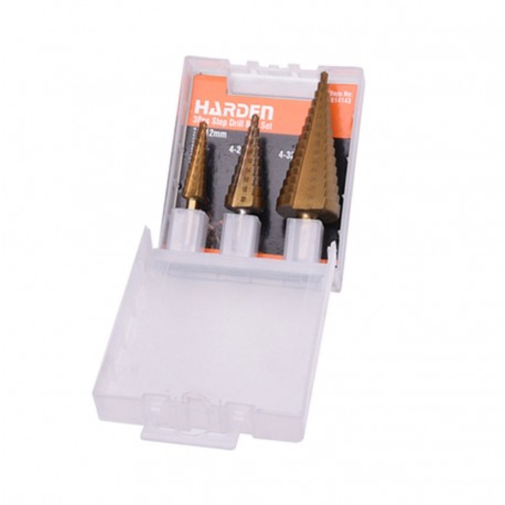 Lépcsősfúró Klt 3db-os TIN