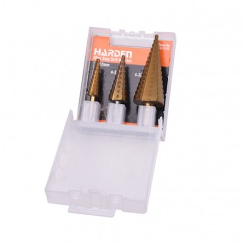 Lépcsősfúró Klt 3db-os TIN