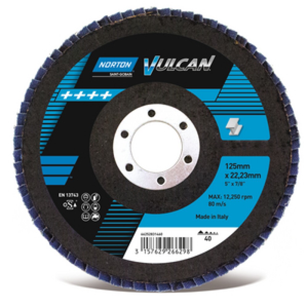 Lamellás Csiszoló d=125 Z120 Norton Vulcan INOX