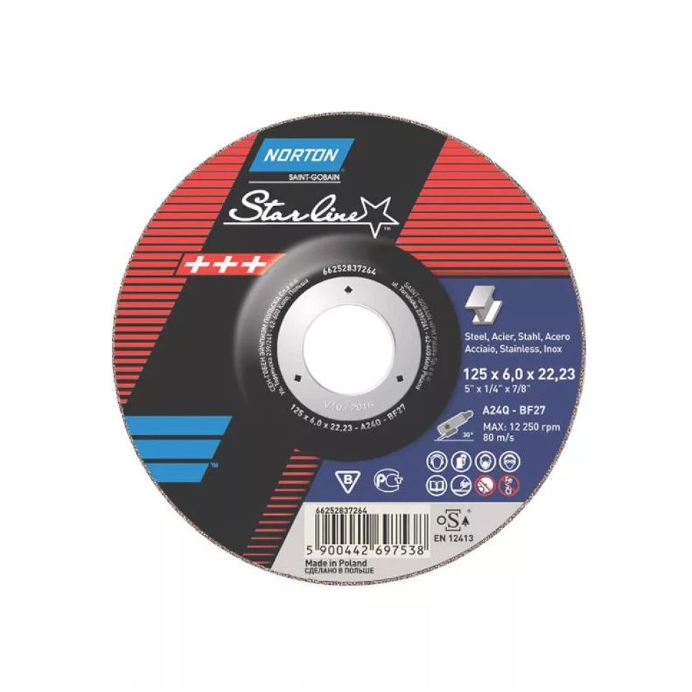 Tisztítókorong Norton 125x6,0/6,4 Norton