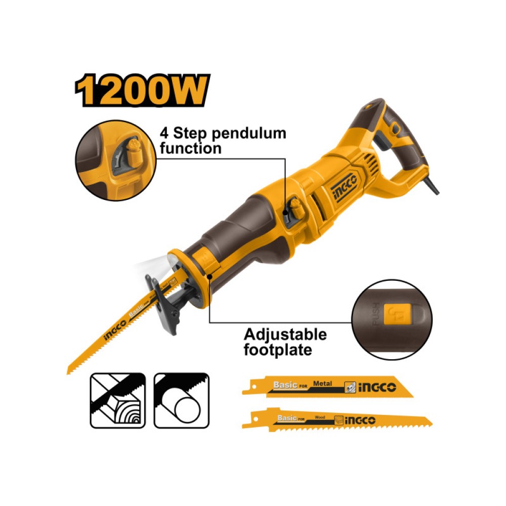 INGCO Szablyafűrész 1200 W