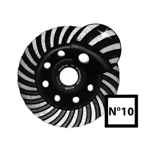 GYÉMÁNTSZEMCSÉS BETONCSISZOLÓ 115x22,2 (NO.10)