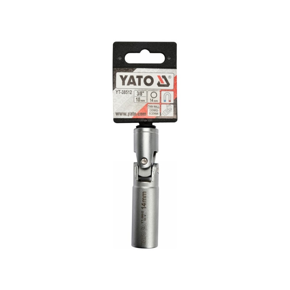YATO Gyertyakulcs csuklós csatlakozóval 3/8" YATO Gyertyakulcs csuklós csatlakozóval 3/8"